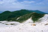 7.7. 2007 - Hókkaidó, Niseko, pohled z vrcholu Iwaonupuri (1116m) na bývalý kráter a dál k západu